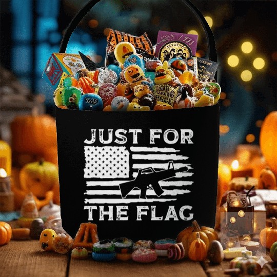 Soldier just for flag military army veteran Fabric Baskets