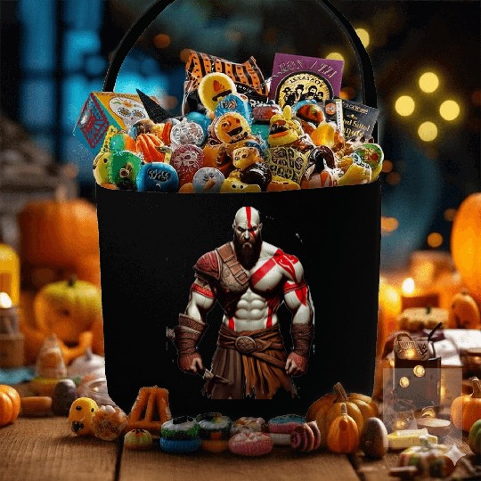 iconic Kratos, the God of War Fabric Baskets