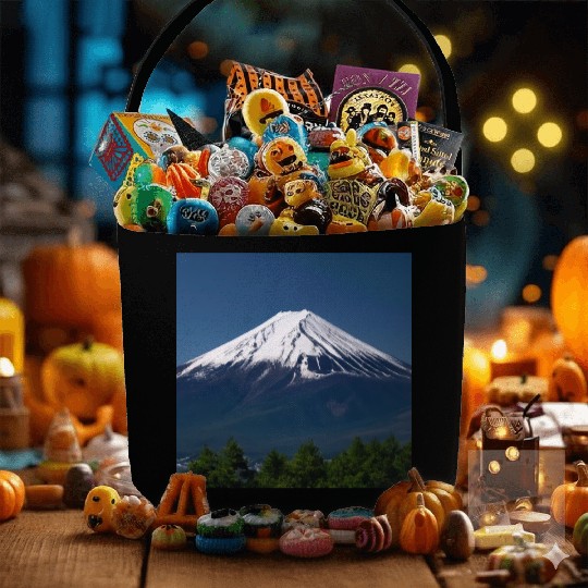 Mount Fuji Japan Panorama Souvenir Travel Trip Fabric Baskets