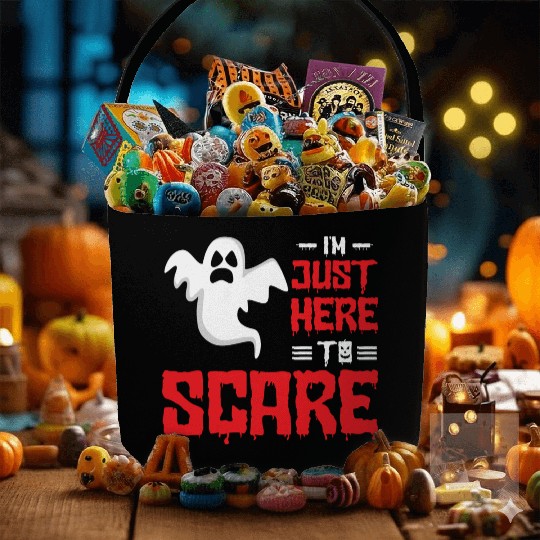 Halloween Paranormal Ghost Hunters Horror Fans Fabric Baskets