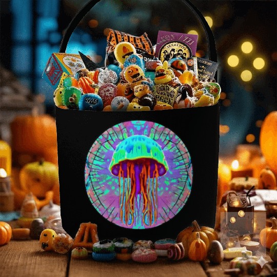 Glowing Jellyfish Fabric Baskets