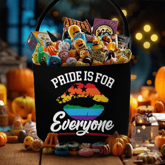 Pride Is For Everyone Rainbow Month LGBTQ Gay Fabric Baskets