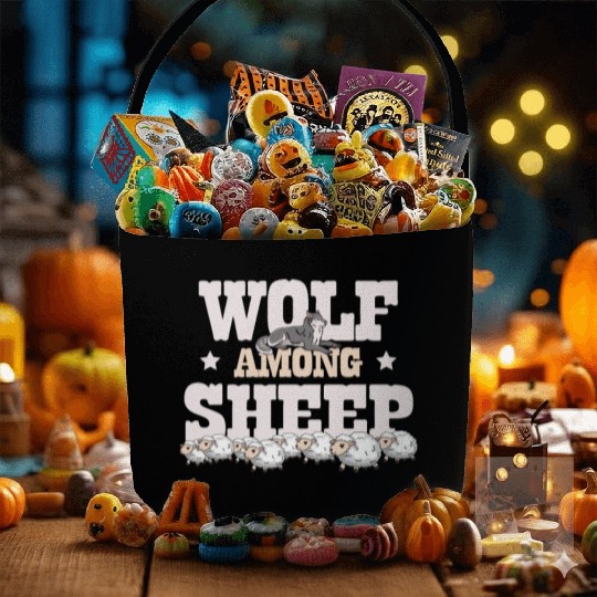 Wolf Among Sheep Wolves Animal Werewolf Wolf Lover Fabric Baskets