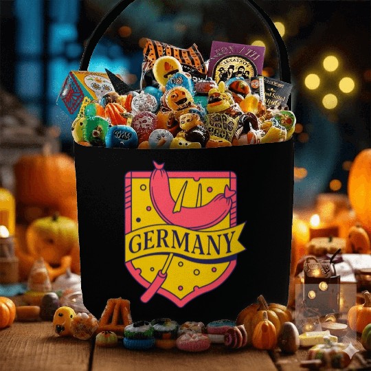 unique funny Germany Flag , German sausages Fabric Baskets