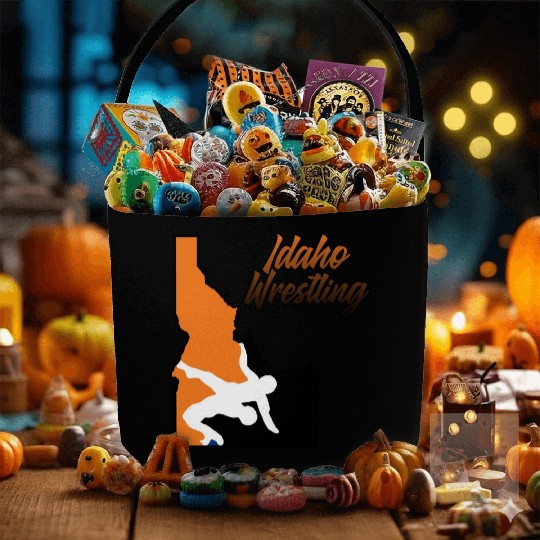 Idaho Wrestling (State Colors) Fabric Baskets