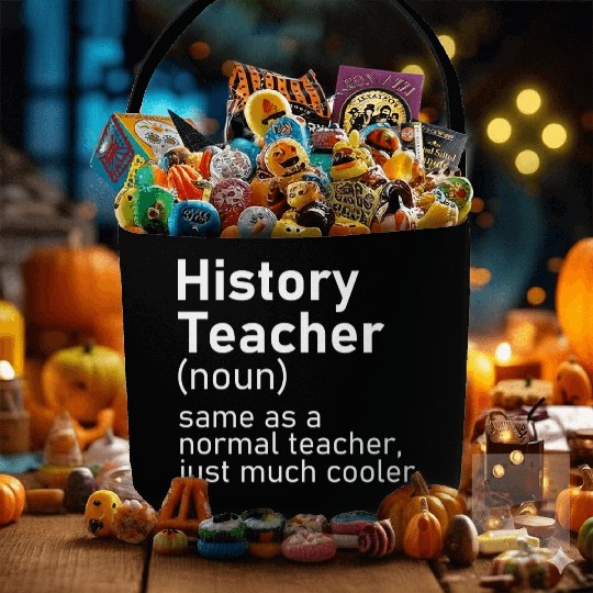 History Teacher Funny Definition Fabric Baskets