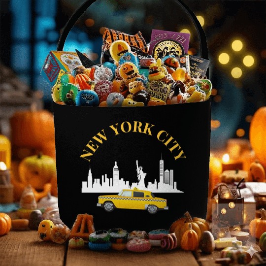 New York City Skyline Broadway Wall street NYC Fabric Baskets