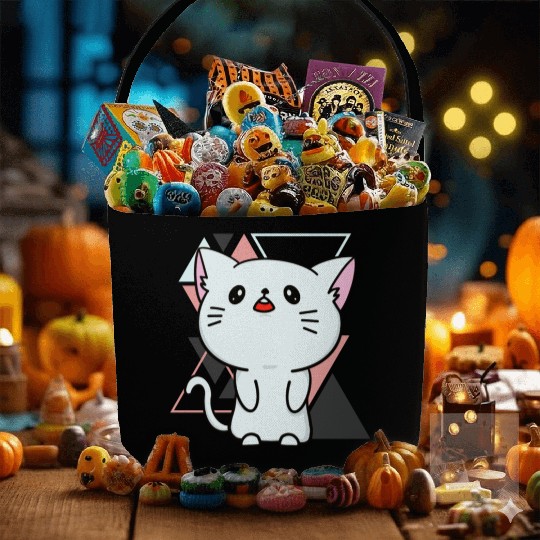 Cute little cat adorable kitty Kittenlove cat mom Fabric Baskets