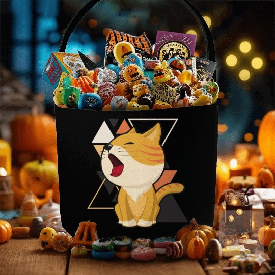 Cute little cat adorable kitty Kittenlove cat mom Fabric Baskets