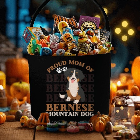 Bernese Mountain Dog mom of Bernese Mountain dogs Fabric Baskets