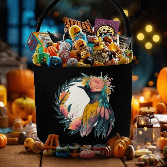 Cute Bird Of Paradise Bird Flower Crown Pet Birds Fabric Baskets