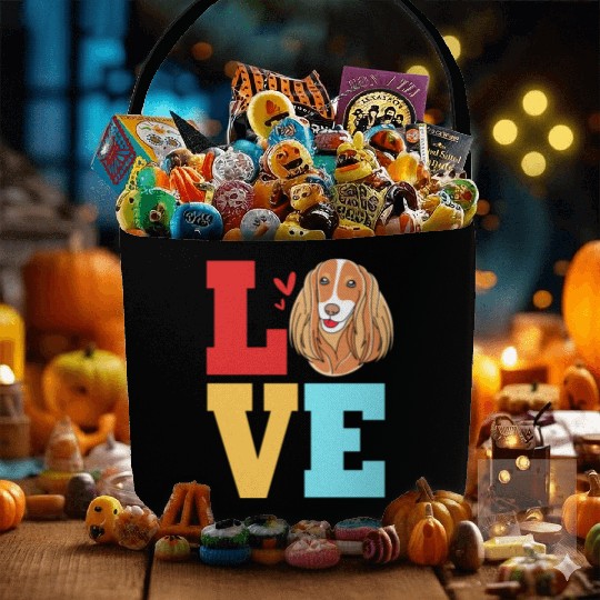 Dog Owner Love Cocker Spaniel Lover Fabric Baskets