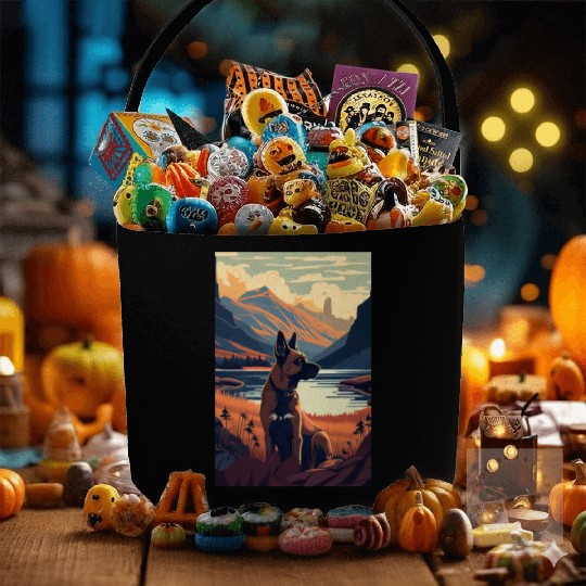 Belgian Malinois Nature Fabric Baskets