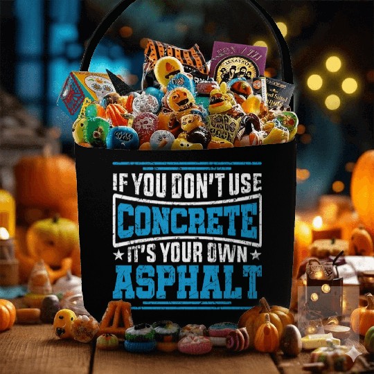 Cute If You Dont Use Concrete Its Your Own Asphalt Fabric Baskets