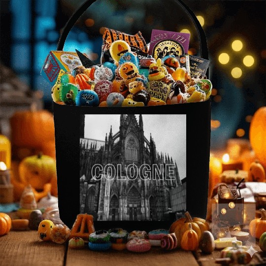 Cologne historical cathedral church in germany Fabric Baskets