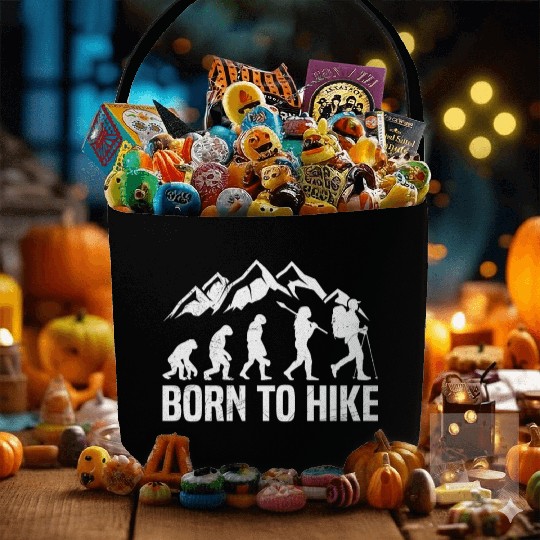 Born to Hike Wanderlust Mountain lover Hiker Fabric Baskets