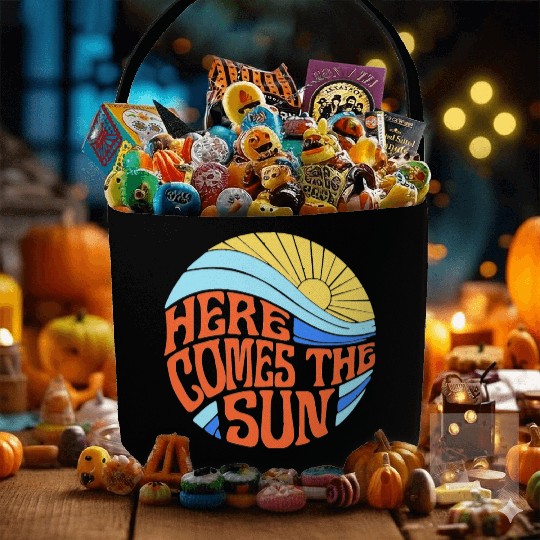 Here comes the sun Fabric Baskets