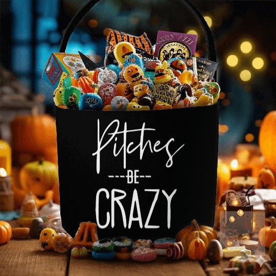 Baseball for Women - Pitches be Crazy Fabric Baskets