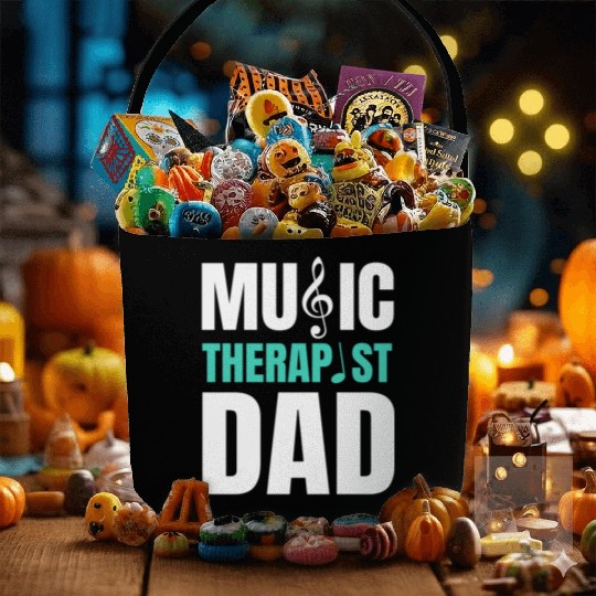 Great Music Therapist Dad Fathers Day Fabric Baskets