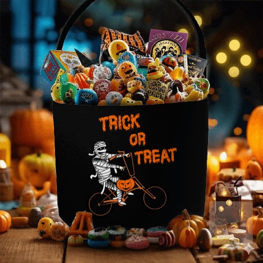 Trick Or Treat Mummy Fabric Baskets