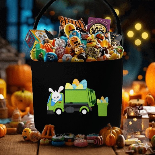 Garbage Truck Easter Bunny Egg Hunt Toddler Kids B Fabric Baskets