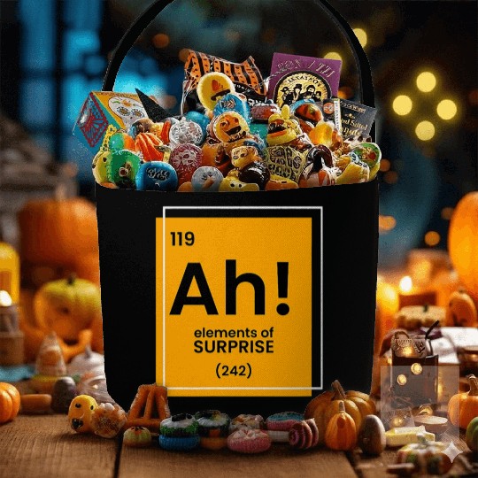 Ah Element of surprise funny Chemist merch funny c Fabric Baskets