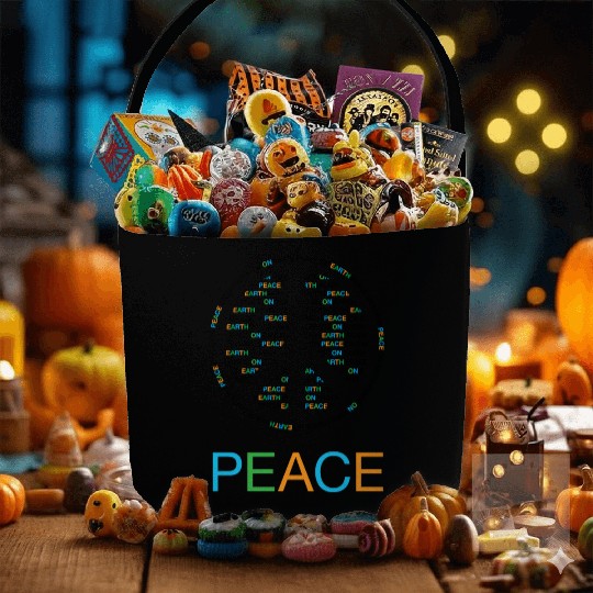 Peace On Earth Fabric Baskets