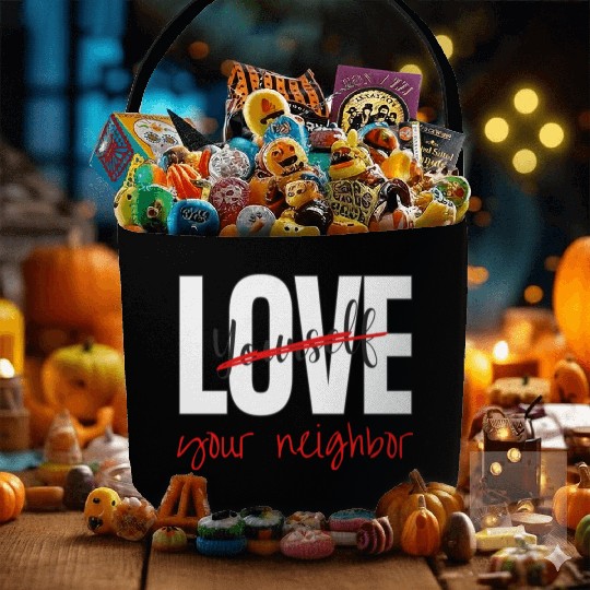 Love Your Neighbor Fabric Baskets