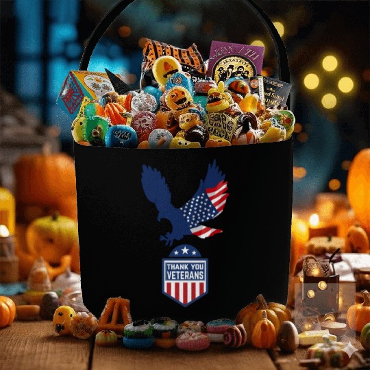 Happy Memorial Day Thank you Veterans American Fabric Baskets