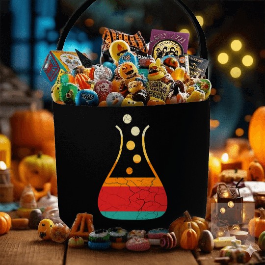 Funny Retro Vintage Science Chemistry Teacher Fabric Baskets