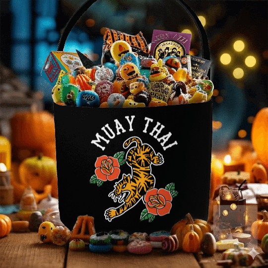 Muay Thai Martial Arts Fighter Boxing Hobby Fabric Baskets
