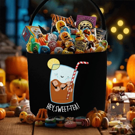 Hey Sweet Tea Cute Iced Tea Fabric Baskets