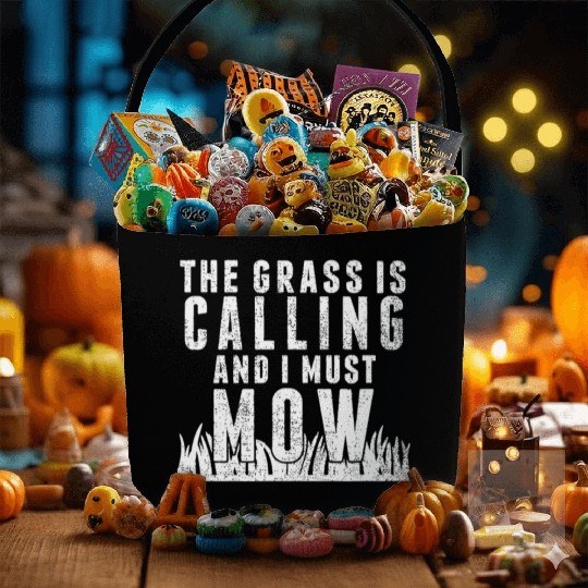 Lawn Mowing idea Funny Gardening Quote Dad Fabric Baskets