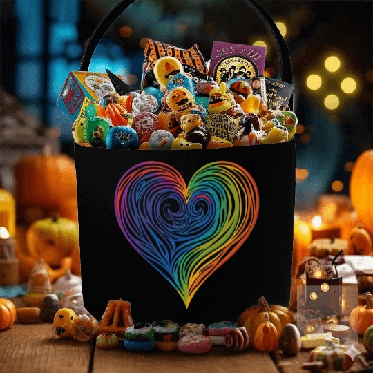 Pride & Joy: Rainbow Heart, Embracing LGBT Love & Fabric Baskets