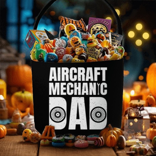 Great Aircraft Mechanic Dad Fabric Baskets