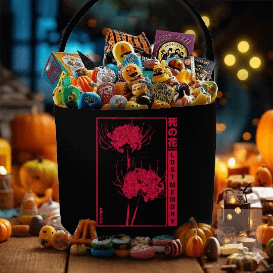 Lost Memory - red spider lily Fabric Baskets