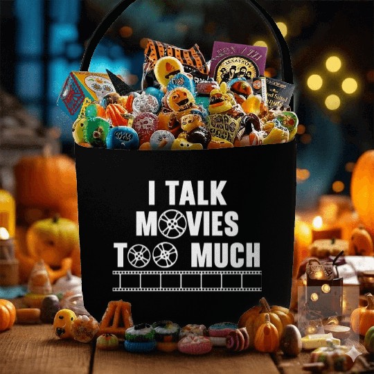 I Talk Movies Too Much Movie Lover Film Cinema Fabric Baskets