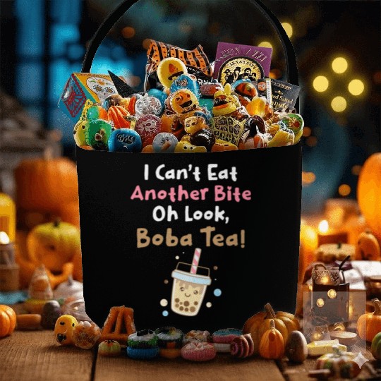 Bubble Tea Lover Boba Tea Drinker Korean Drink Fabric Baskets