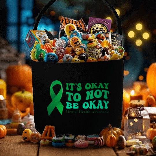 its okay to not be okay Mental Health Awareness Fabric Baskets