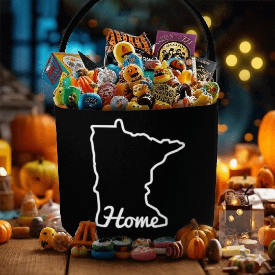 Minnesota Home Mn State Map Minnesotan Fabric Baskets
