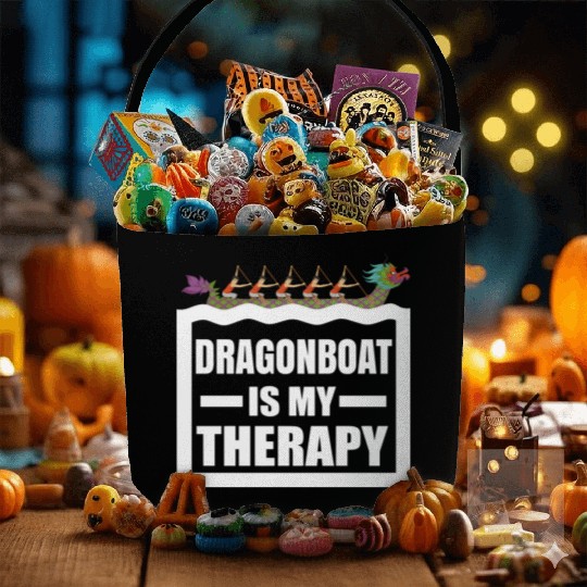 Dragon Boat Racing Is My Therapy Funny Dragonboat Fabric Baskets