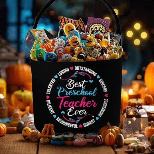 Best Preschool Teacher Ever Fabric Baskets