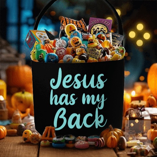Jesus Has My Back 4 Fabric Baskets