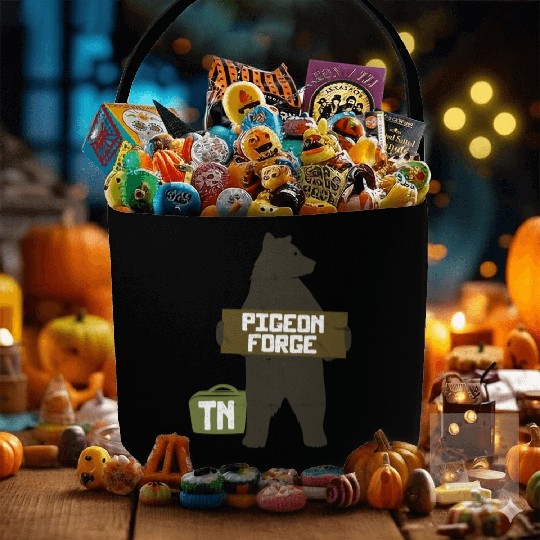 Pigeon Forge Tennessee Great Smoky Mountains Bear Fabric Baskets