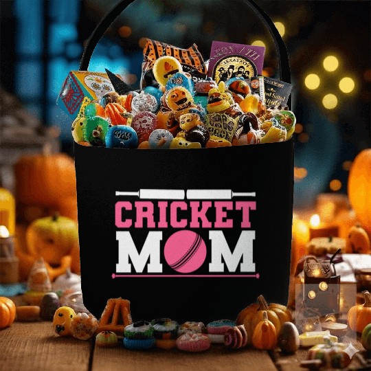 Cool Cricket Mom For Cricket Sports Lover Fabric Baskets