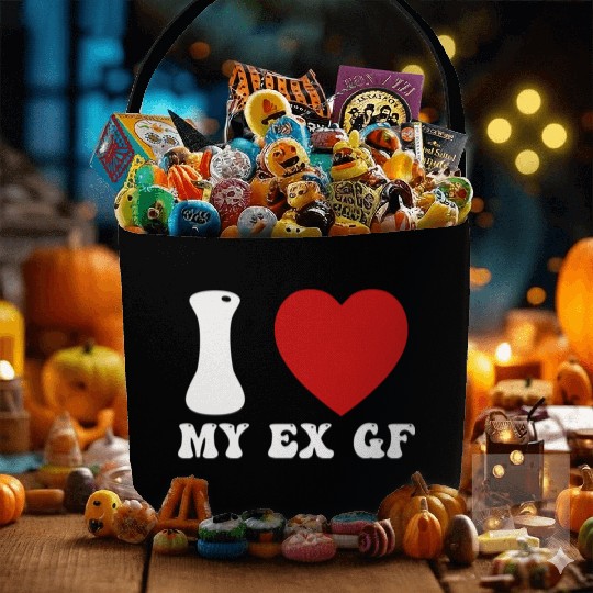 I Love My Ex Girlfriend Fabric Baskets