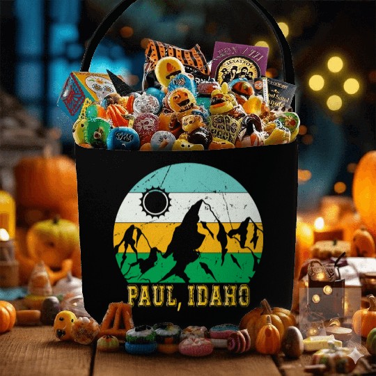 Idaho Mountain Hiking Souvenir Paul Mountain Trip Fabric Baskets