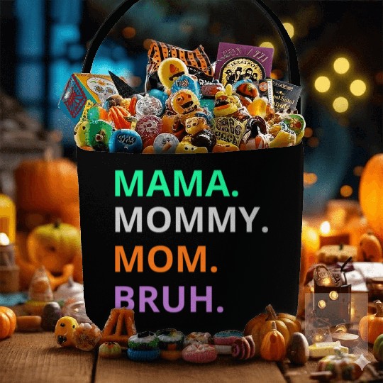 vintage international women's day mama,mommy;bruh Fabric Baskets