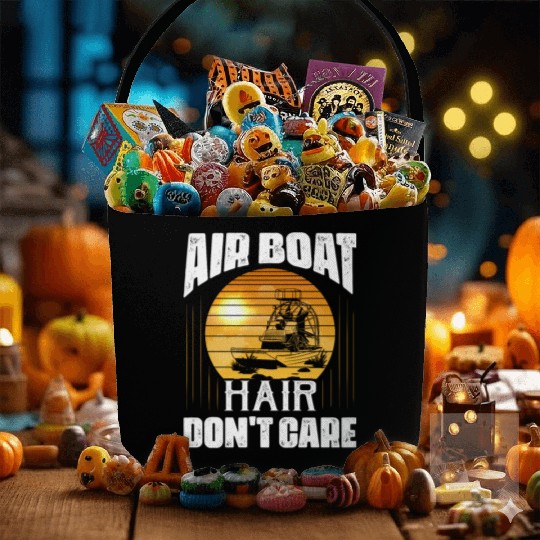 Air Boat Hair Don't Care Propeller Swamp Airboat H Fabric Baskets