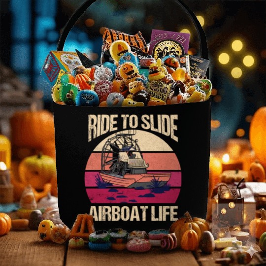 Ride To Slide Airboat Life Propeller Swamp Hydropl Fabric Baskets